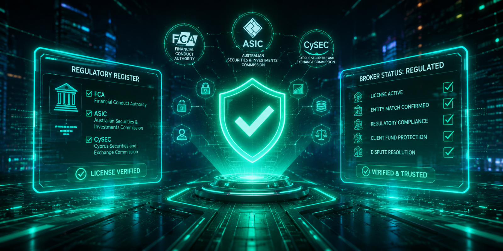Verifying a broker's regulatory status directly with the relevant authority takes seconds and is always worth doing